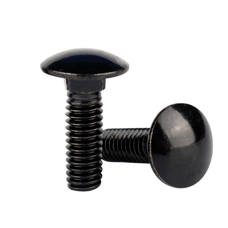 VAMUOEFL 1/4-20 x 2 Carriage Bolts Screws Black Finish, Round Head Square Neck, 304 Stainless Steel 18-8, UNC Full Machine Coarse Thread, 20Pcs - Image 4